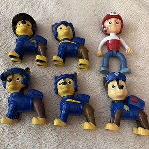 Lot Of 6 Paw Patrol Figures Chase & Ryder